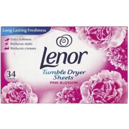 Салфетки для сушильной машины Lenor Pink Blossom, 34 шт